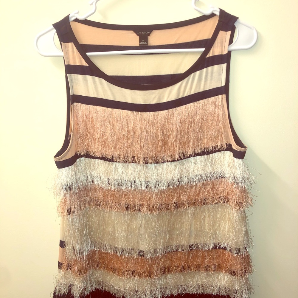 Ann Taylor Tassel Tank Top